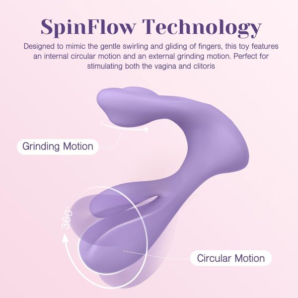 heykiss Sex toy Adult Sex Toys - Clitoral Grinding G Spot Rotating Vibrator for Dual Stimulation, Remote Control Wearable Vibrators - Image 4